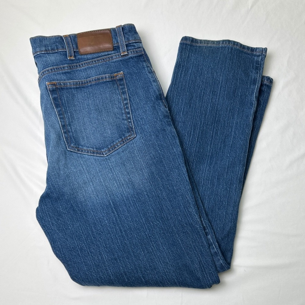 Tommy Jeans Mens Straight Leg Stretch Denim Jeans Size 38x30 Blue Classic Casual